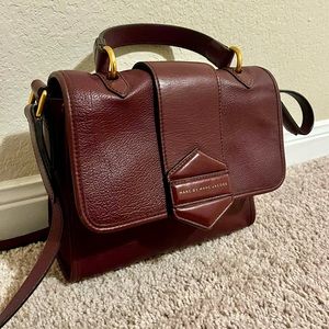 Marc by Marc Jacobs Dark Wine Leather Crossbody Purse